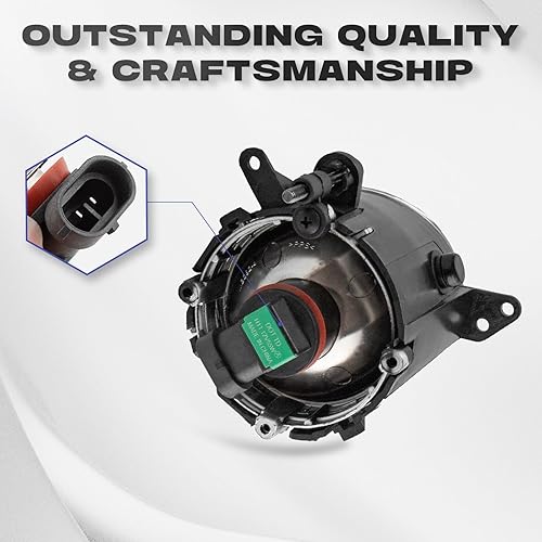 Miniatura 5 de Remarkable Power FL7127 - 09/11-14 Mitsubishi Lancer Non-EVO, juego de luces antiniebla bisel negro cromado