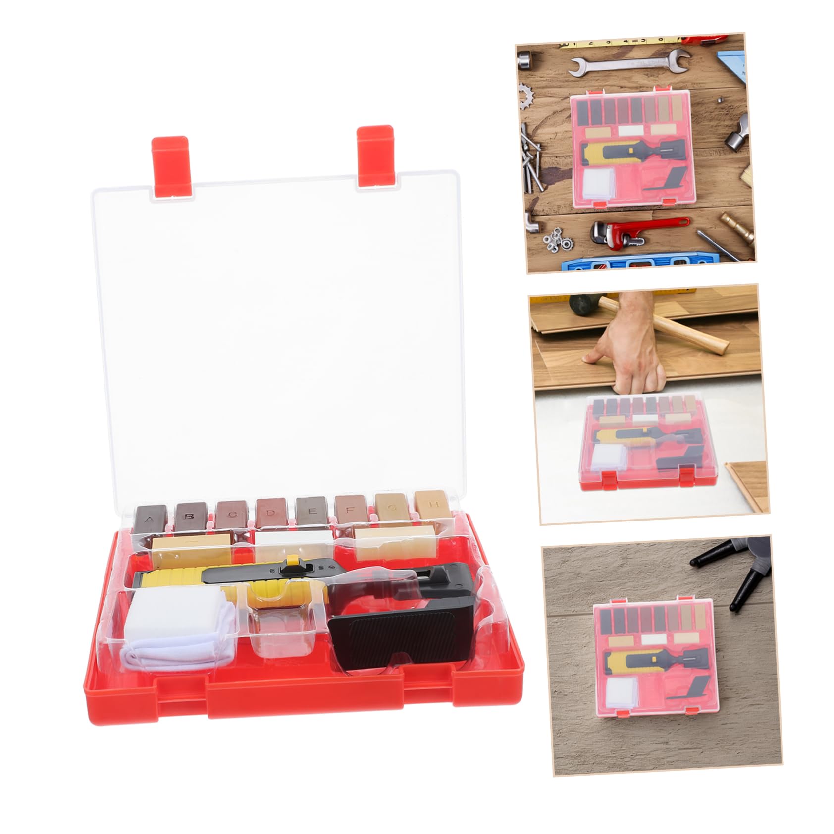 NUOBESTY Kit De Reparación De Rayones De Madera Herramientas Para Grietas y Agujeros