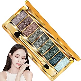 Paleta de sombras de ojos con purpurina, 9 co...