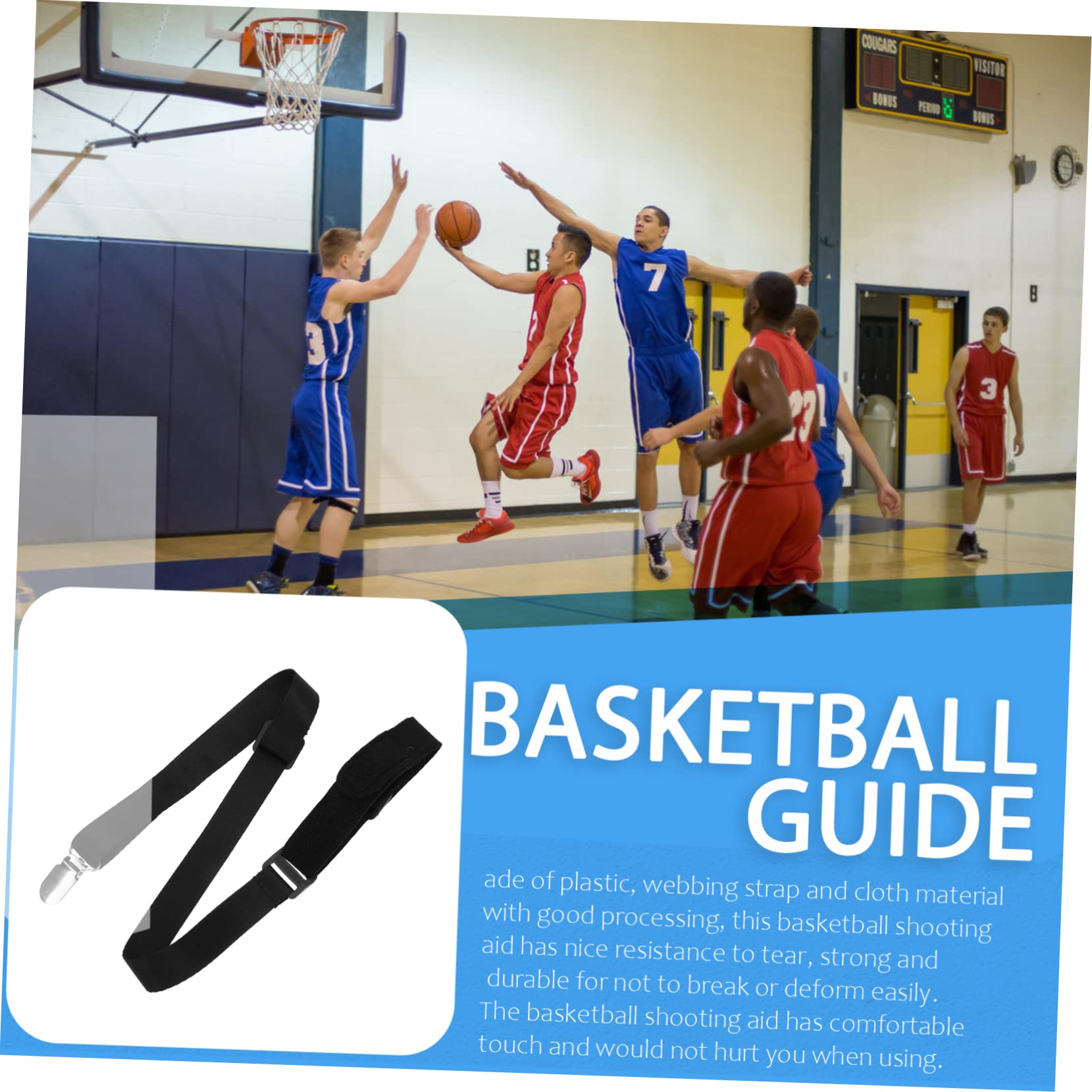 Ball Guide pour Main De Guide De Basket-Ball Accessoire Entraînement De Basket-Ball Sangle pour Entraînement De Basket-Ball