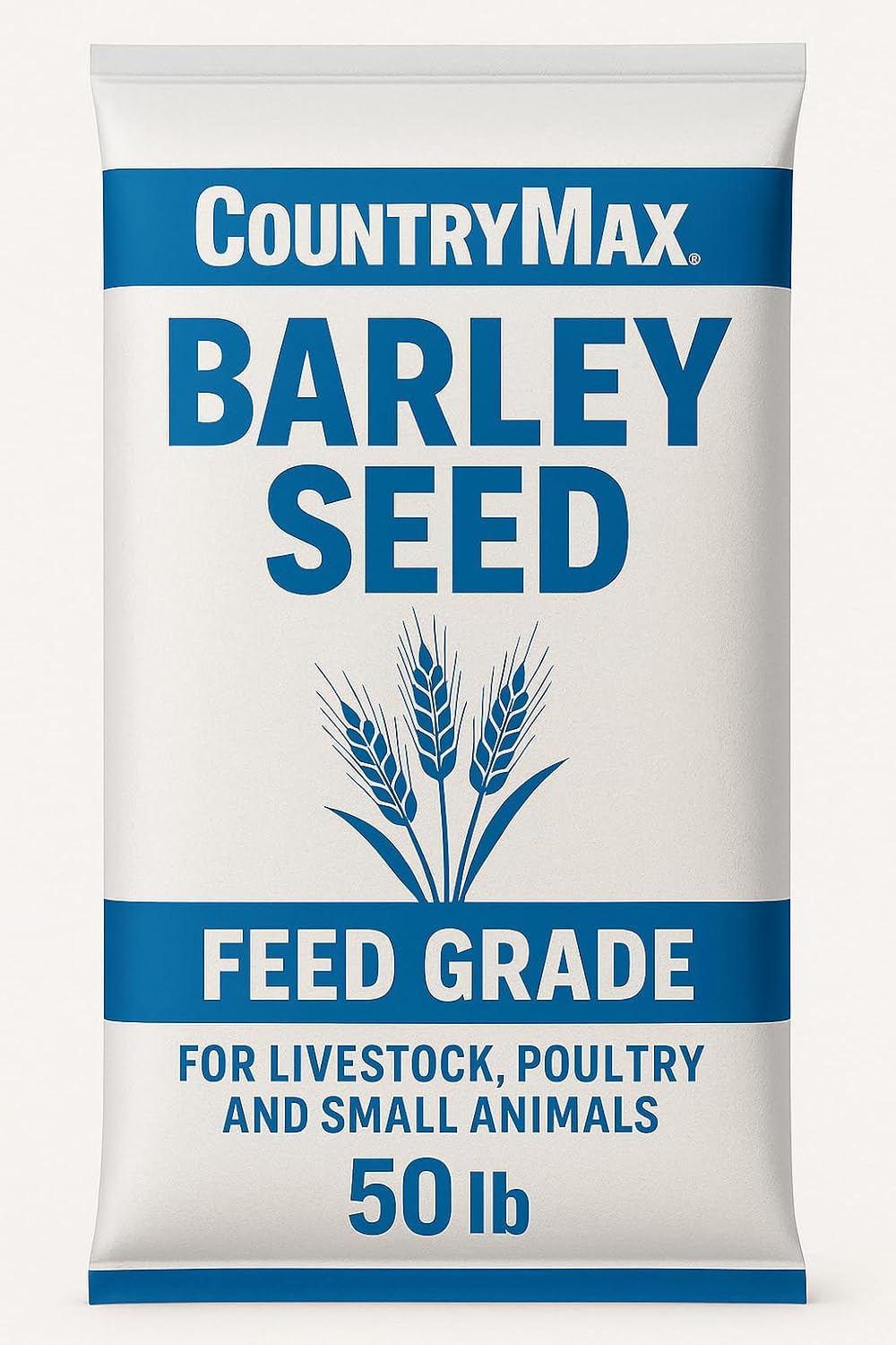 CountryMax Barley Seed – Feed Grade Whole Grain Barley for Livestock, Poultry, Horses, Goats & Small Animals