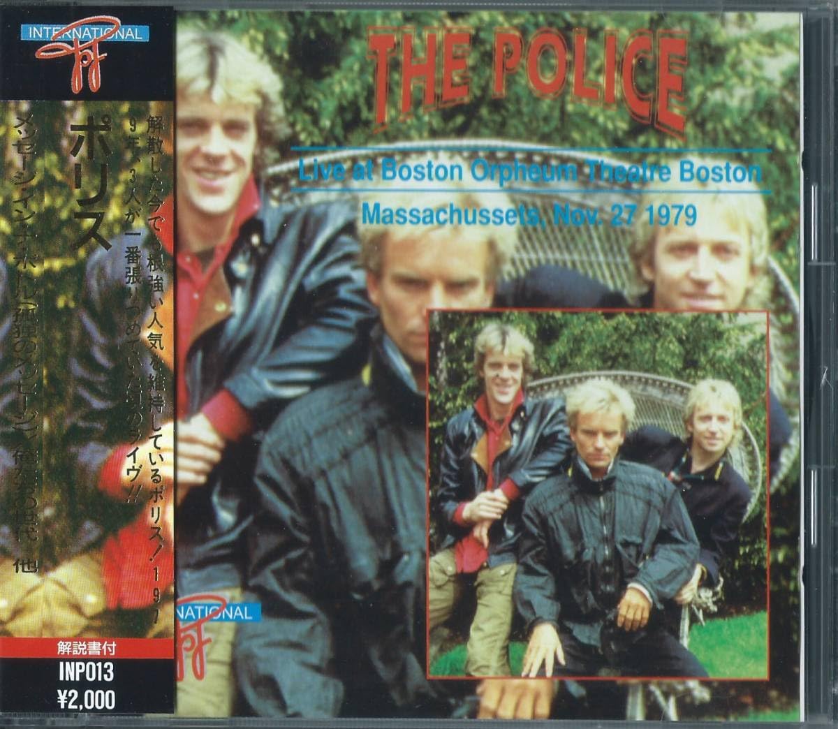 Amazon.co.jp: THE POLICE/Live In Boston 1979 INP013 EU Edition CD 