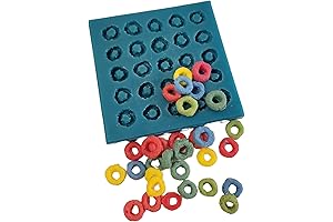 Fruit Rings Cereal Silicone Mold with 25 Multipurpose Cavities