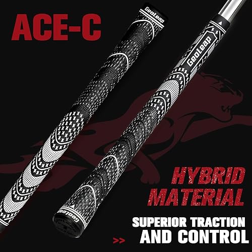 Miniatura 2 de Geoleap Juego de 13 Agarres de Golf - Material Compuesto de Goma con Cordón, Agarres Híbridos para Palos de Golf, Rendimiento en Todas las