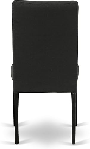 Miniatura 9 de East West Furniture ESDR3-BCH-24 Eden - Juego de comedor de 3 piezas para espacios pequeños que contiene una mesa de comedor redonda con pedestal y