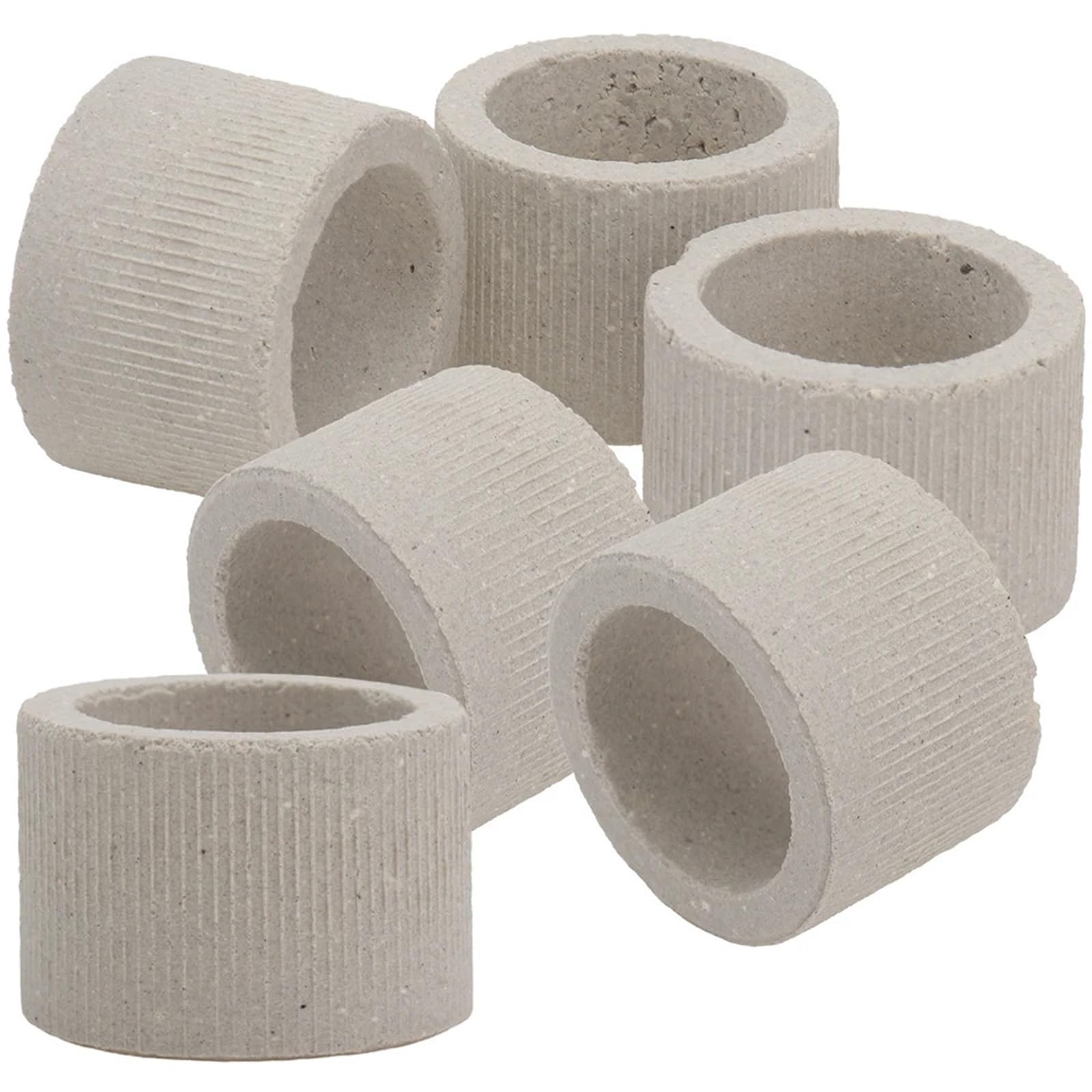Yangshe 50Pcs Aquarium Plant Weights Heavy Duty Ceramic Water Grass Fixed Ring for Fish Tank Plant Holding Base Underwater Anti-Floating