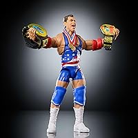Vista 4 de WWE Ultimate Edition Monday Night War Kurt Angle Figura de acción y accesorios coleccionables, 6 pulgadas
