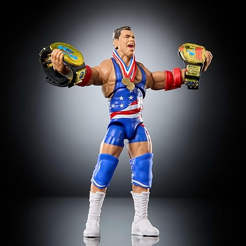 Miniatura 4 de WWE Ultimate Edition Monday Night War Kurt Angle Figura de acción y accesorios coleccionables, 6 pulgadas