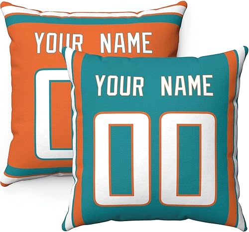 Miniatura 62 de ANTKING 2 paquetes de almohadas personalizadas con cualquier nombre y número para hombres, mujeres y niños Para Cincinnati