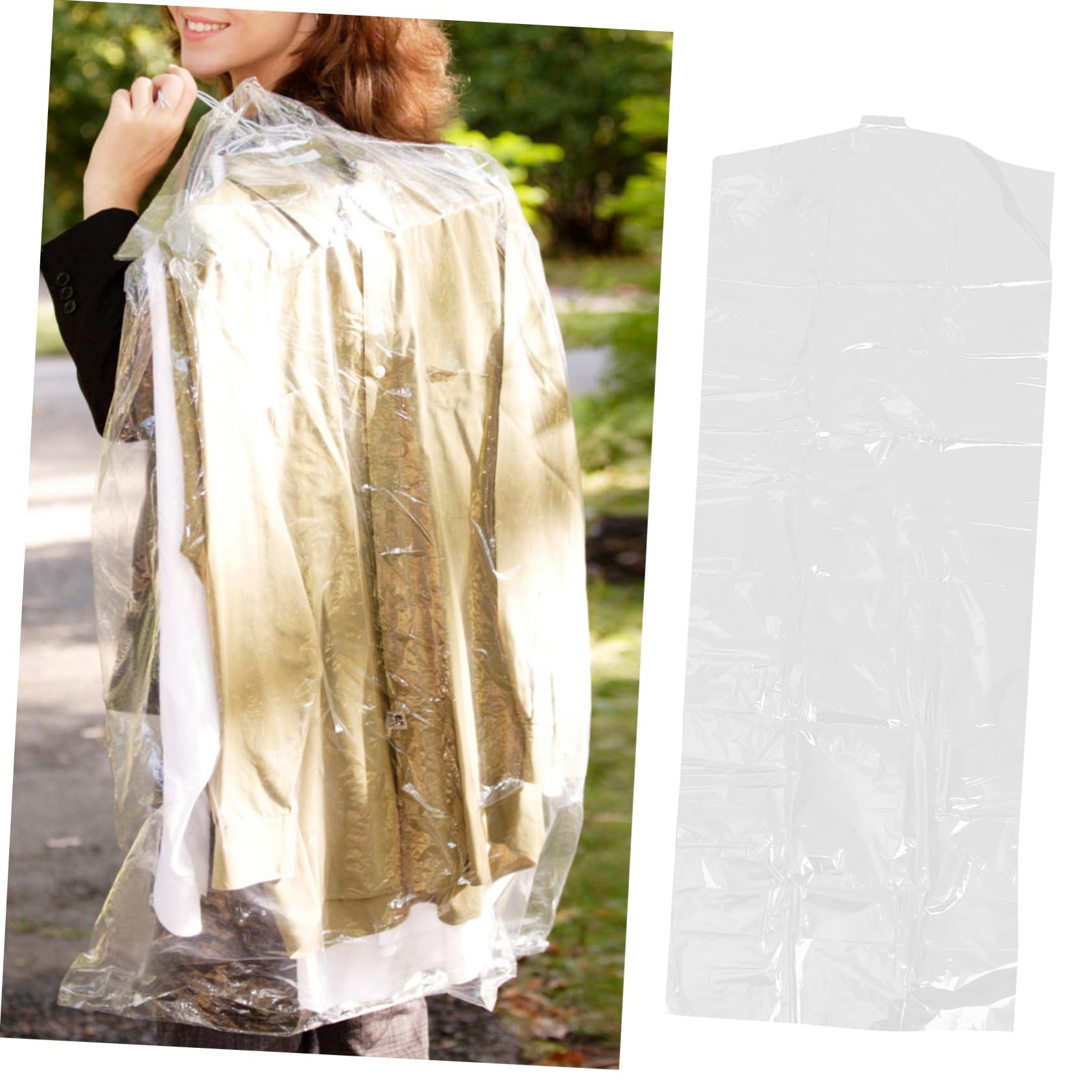 ULTECHNOVO 30piezas Funda Antipolvo para Ropa Transparente Bolsas de Almacenamiento para Trajes Vestidos y Abrigos Solución de Protección contra Polvo para Uso Doméstico y Viajes
