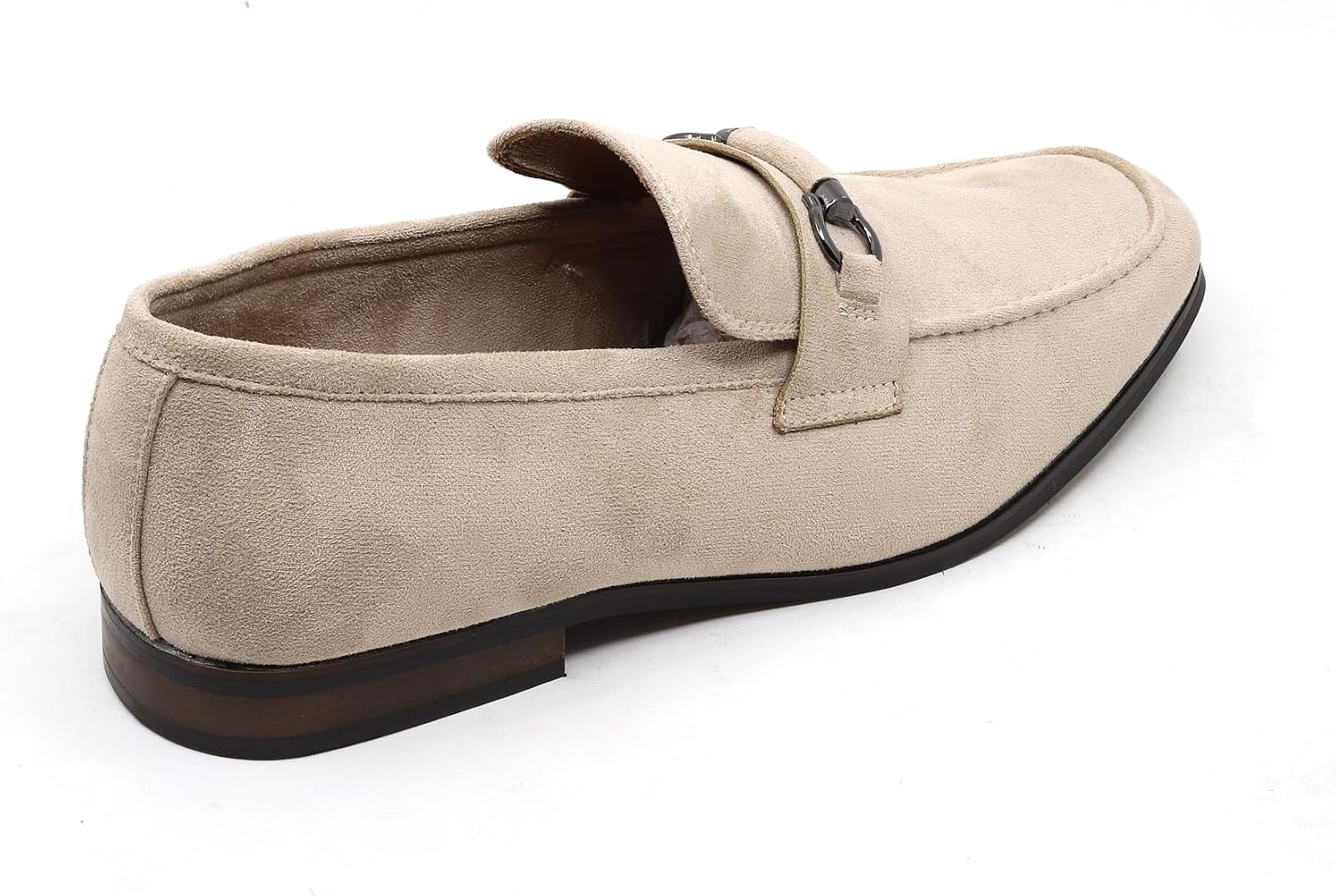 Metrocharm Men's Business Casual Style Loafers with Metal Bit, Slip-On Dress Shoes ARTHUR-03