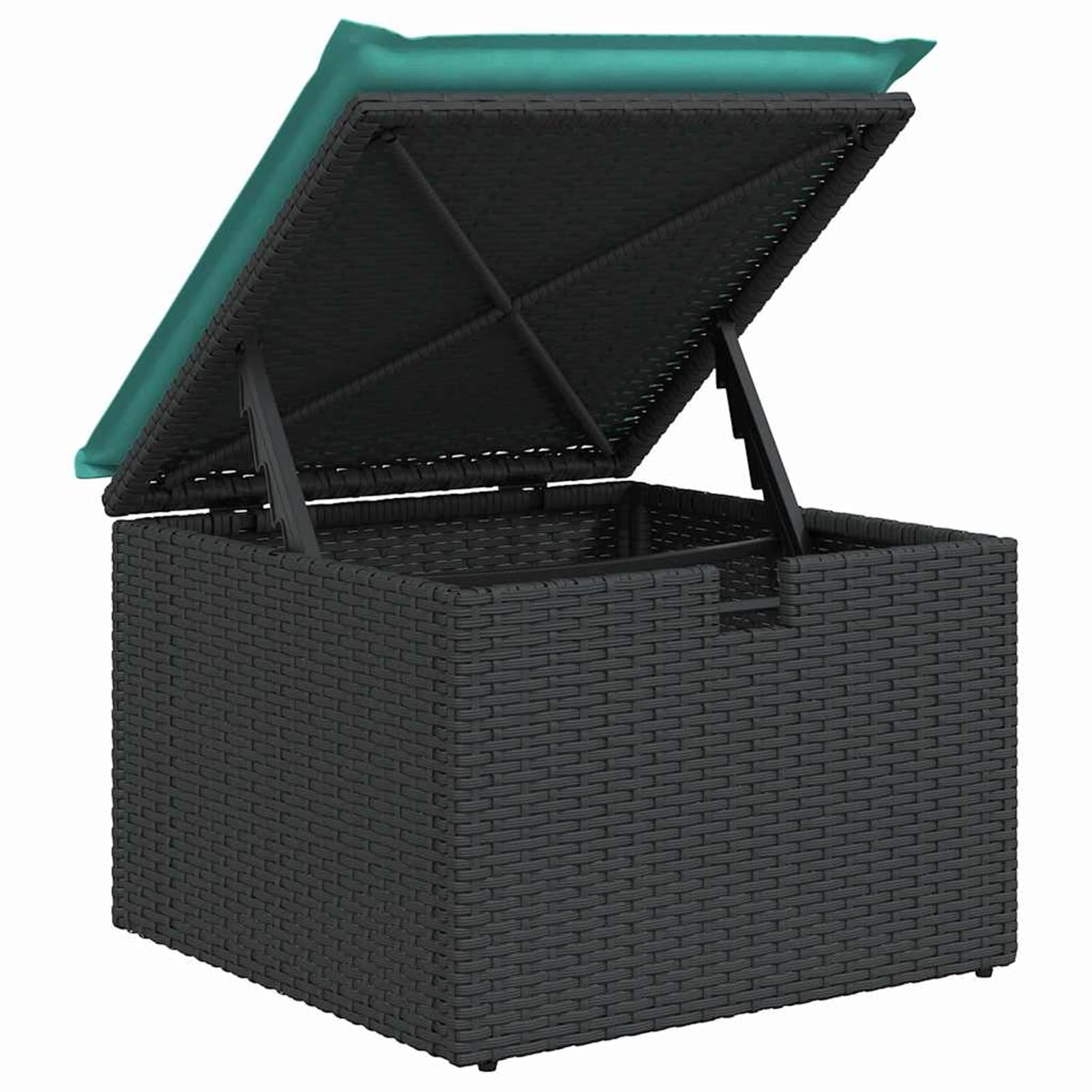 Set Divano da Giardino 6pz con Cuscini Grigio in Polyrattan, materiale resistente e facile da pulire, spazio di conservazione con custodia resistente all'acqua, cuscini sfoderabili e lavabili, per arr