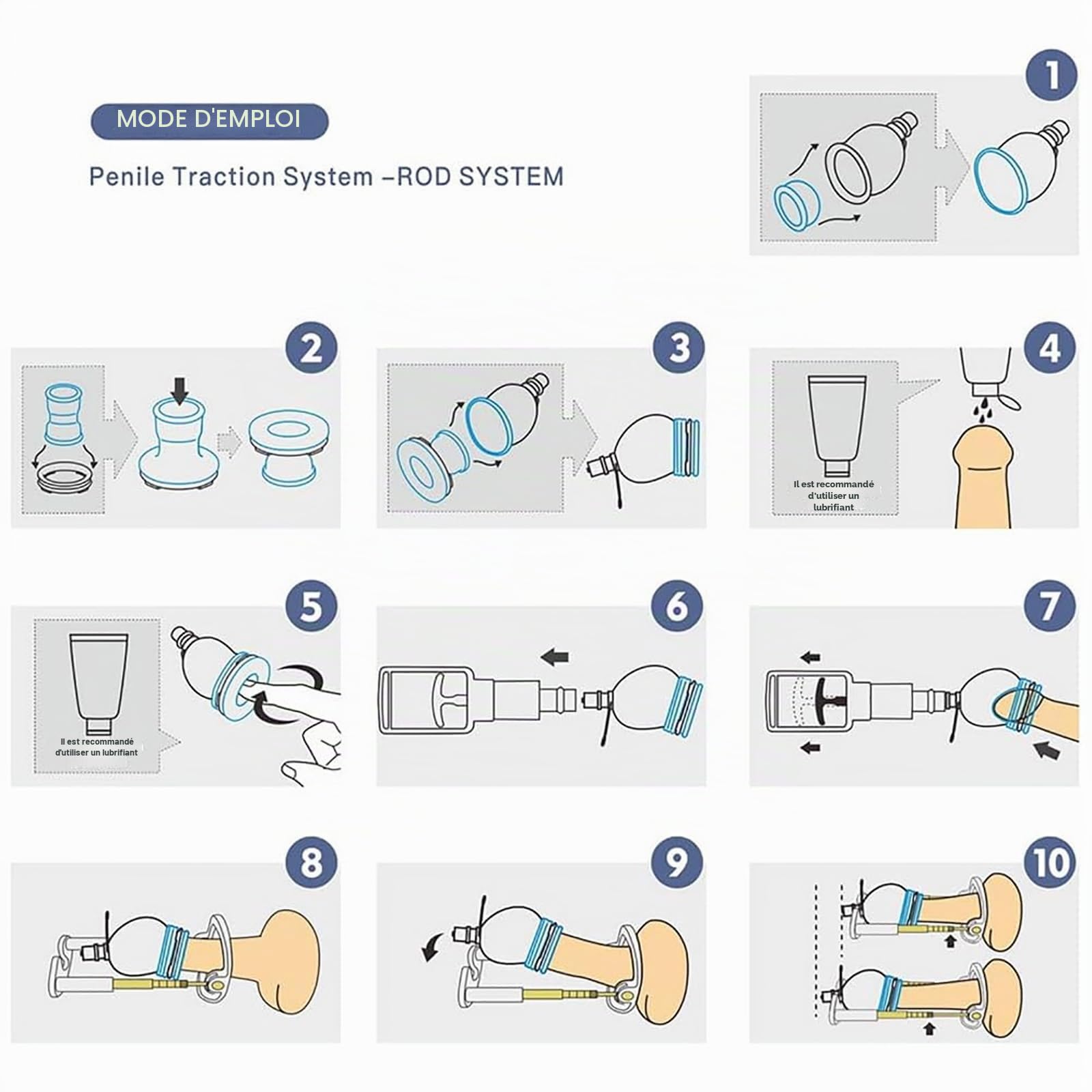 Dilatateurs de pénis for hommes,Pompe à pénis Extender Penis Enlargement System,Agrandir le Penis,Agrandir le Masculin,Aide à l'érection for hommes,Extenseur de Masculin(A)