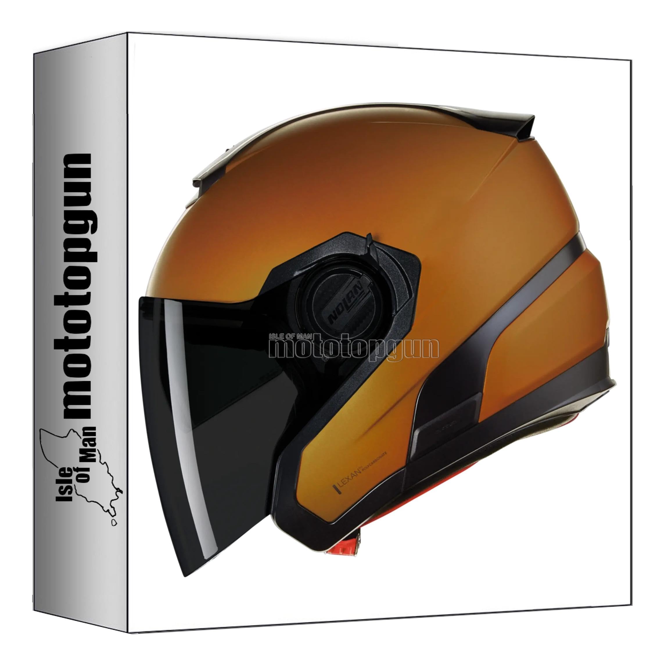 Casque Nolan N40-5 Commuting Nobile ocre S contre le vent en ville