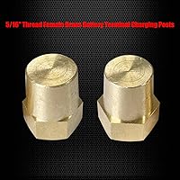 Vista 3 de Ampper Adaptador de Poste de Terminal de Batería Hembra de Latón con Rosca 5/16"-18, Postes de Terminal de Batería, Postes de Carga para Extensión