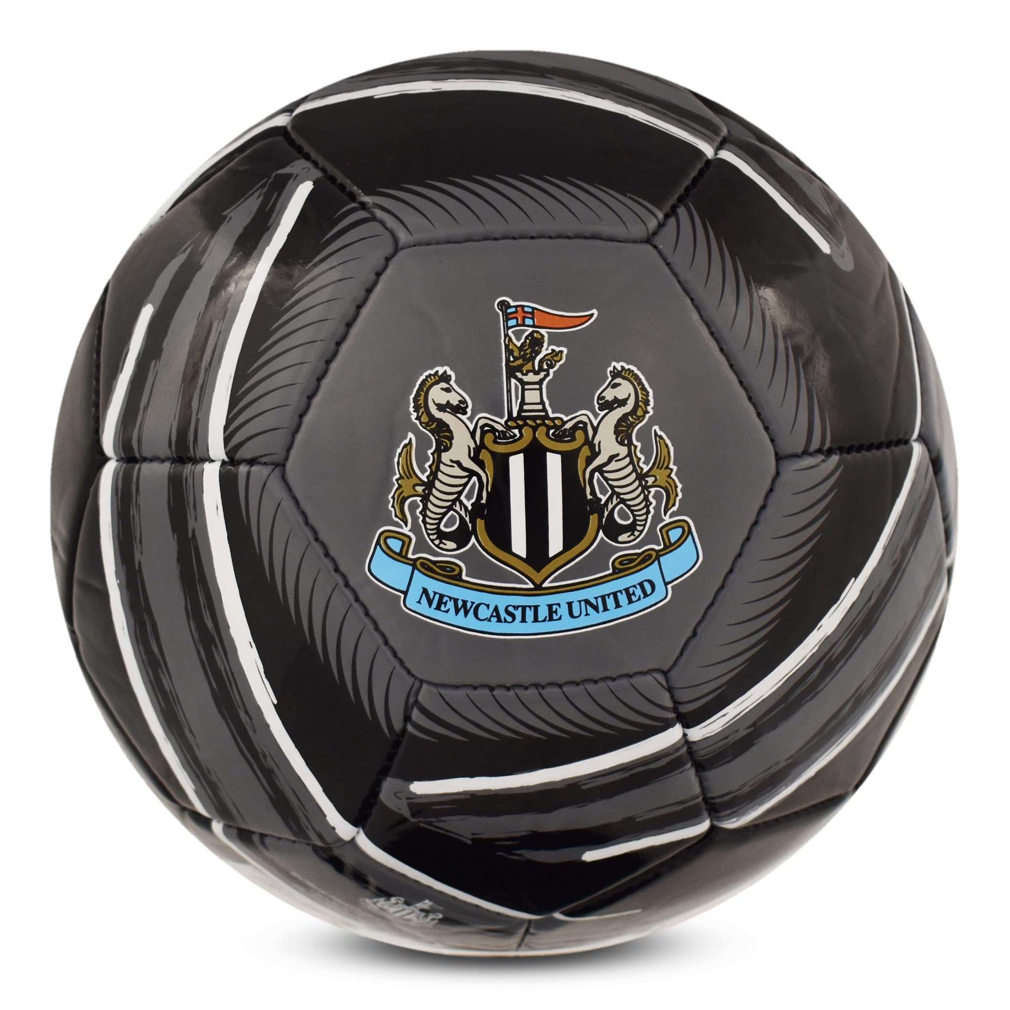 Hy-Pro Officially Licensed Newcastle United F.C. Cyclone Football, Size 5, NUFC, Training, Match, Merchandise