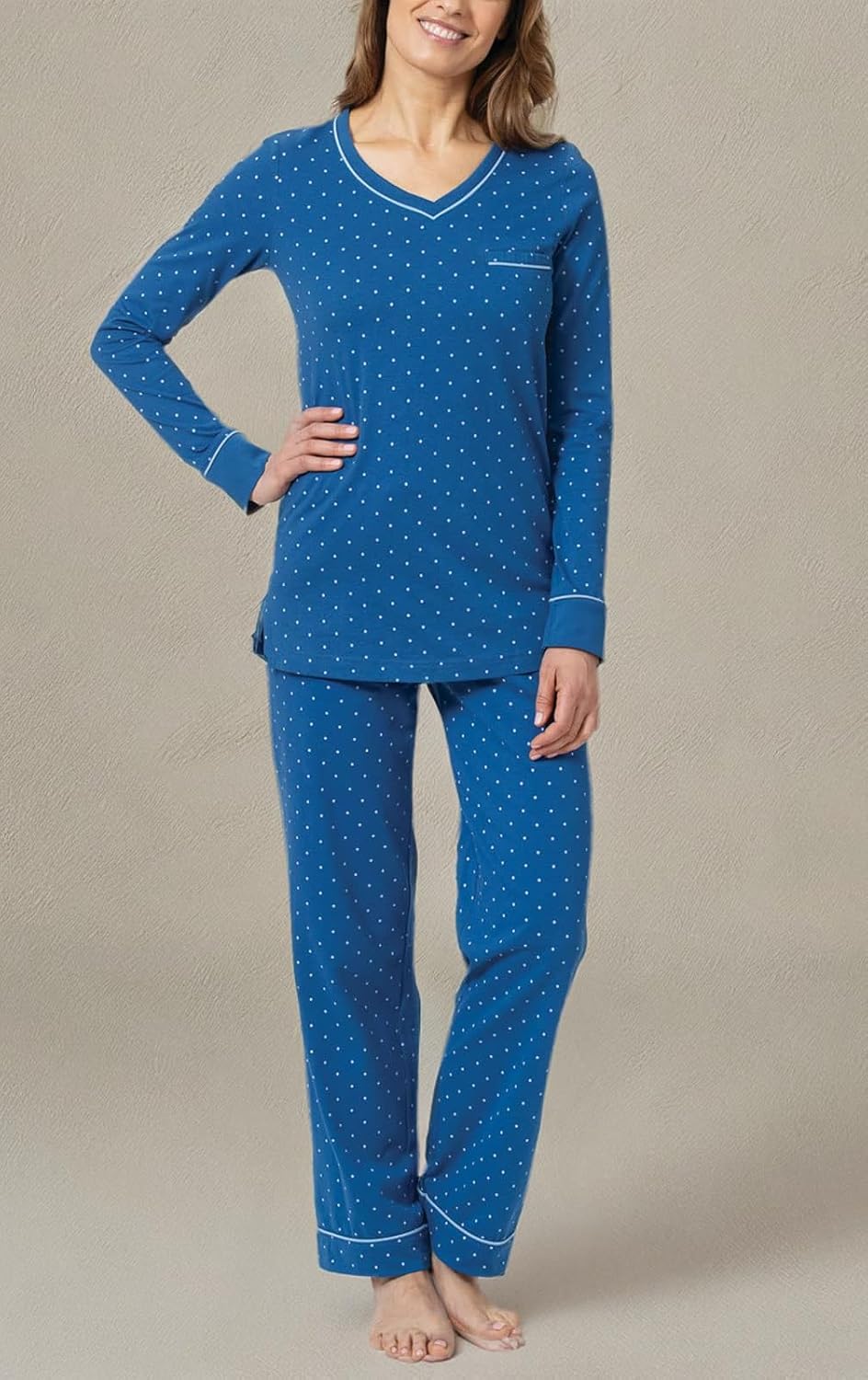 PajamaGram Pajamas For Women - Womens PJ Sets, Pullover Top, 100% Cotton - Image 6