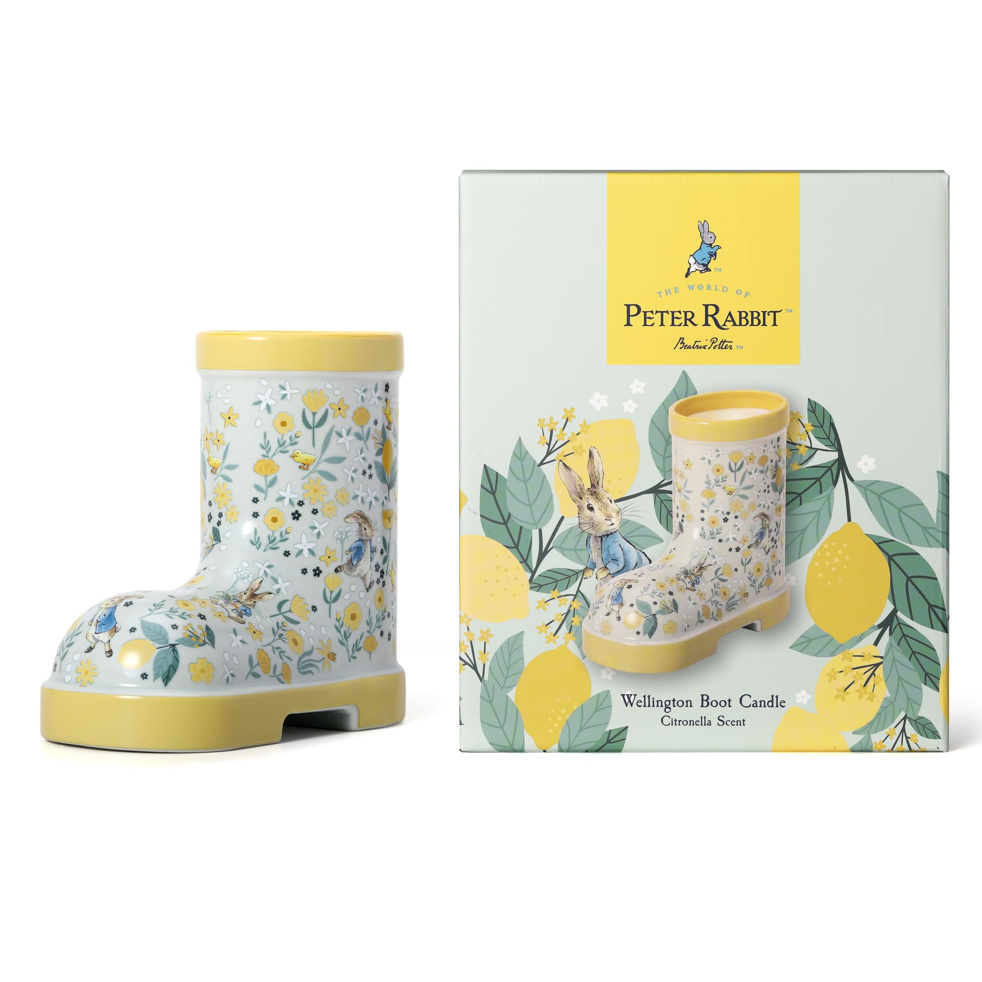 Peter Rabbit Citronella Welly Boot Candle