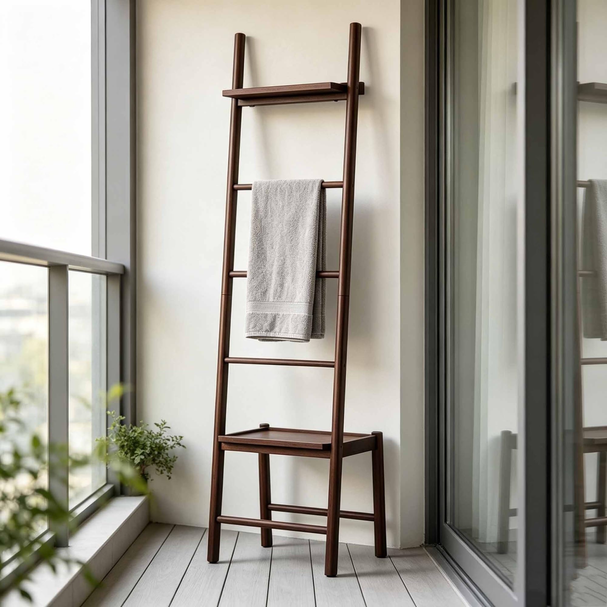 65'' Tall Standing Towel Racks, Pool Towel Stand Blanket Holder (5-tier)