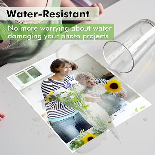 Miniatura 3 de Koala - Papel fotográfico semibrillante de 8.5 x 11 pulgadas, resistente al agua, papel fotográfico con revestimiento de resina, 100 hojas, 54 libras