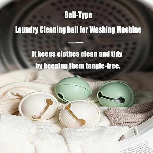 Miniatura 7 de Removedor de pelo de mascotas para lavandería, bolas de lavandería para lavadora, bolas captador de pelo en forma de campana, bolas de secadora de