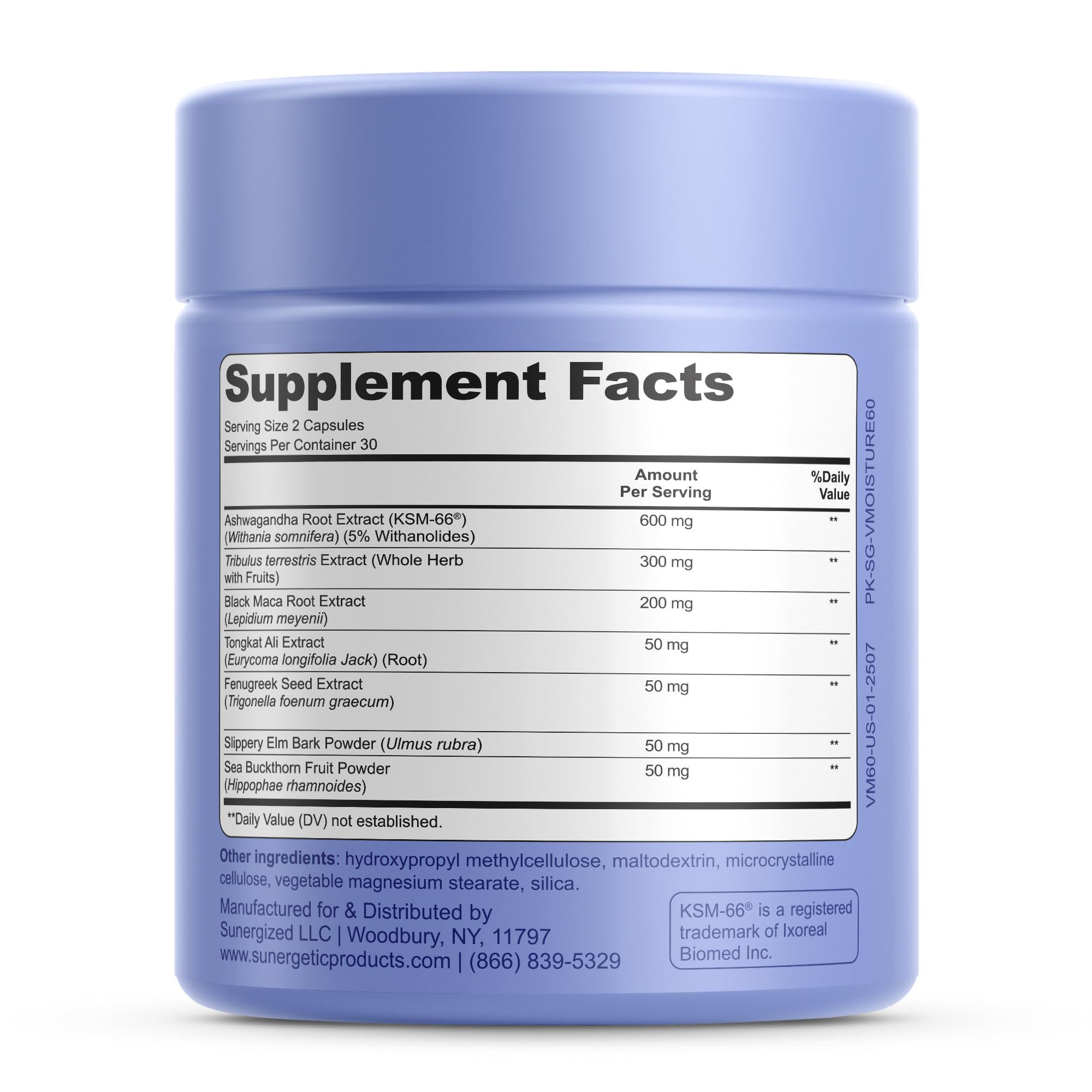 Premium Vaginal Moisture Support Capsules - Vaginal Moisture & Mood, Sexual Function, & Relaxation, Vaginal Dryness, Feminine Wellness & Intimacy, KSM 66 Ashwagandha, Slippery Elm & Maca - 60 Capsules