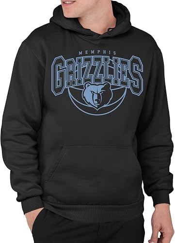 Junk Food NBA - Memphis Grizzlies Monochromatic Arch Adult Hoodie Black