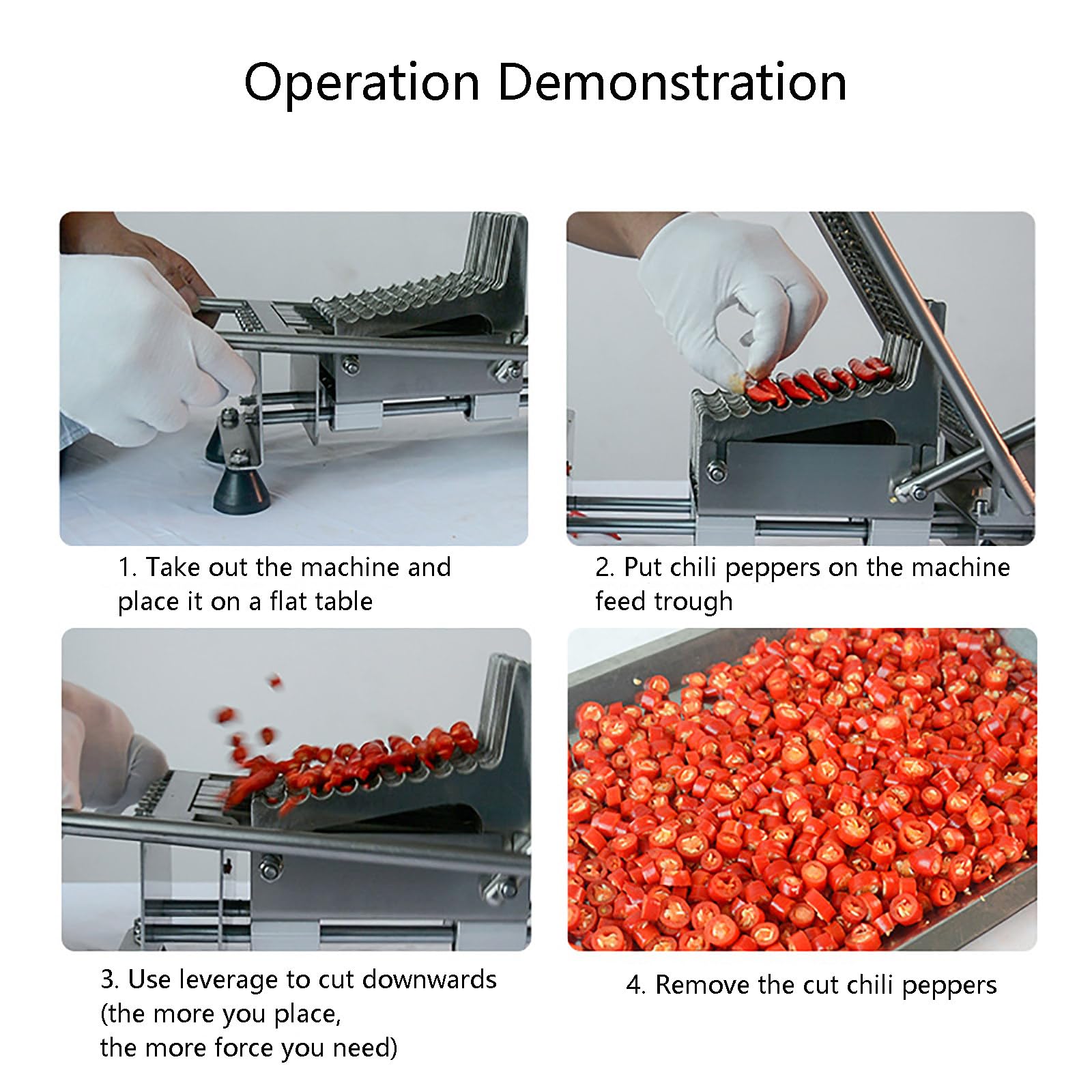 Tritatutto Manuale per Peperoni Rossi, Utensile da Taglio Specifico per Peperoncino, Tritatutto Multifunzionale per Verdure, per Cucina di Casa e Ristorante.