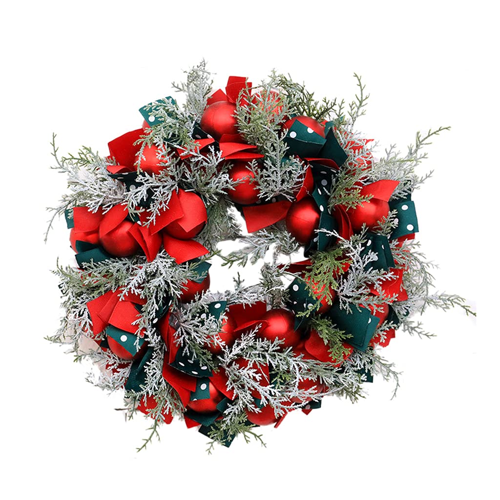 Couronne de Noël pour décoration intérieur maison et porte fait main 40 cm
