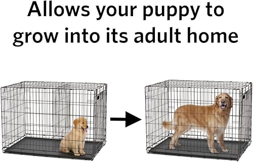 Miniatura 3 de Casas MidWest para mascotas con panel divisor, Panel divisorio, Negro