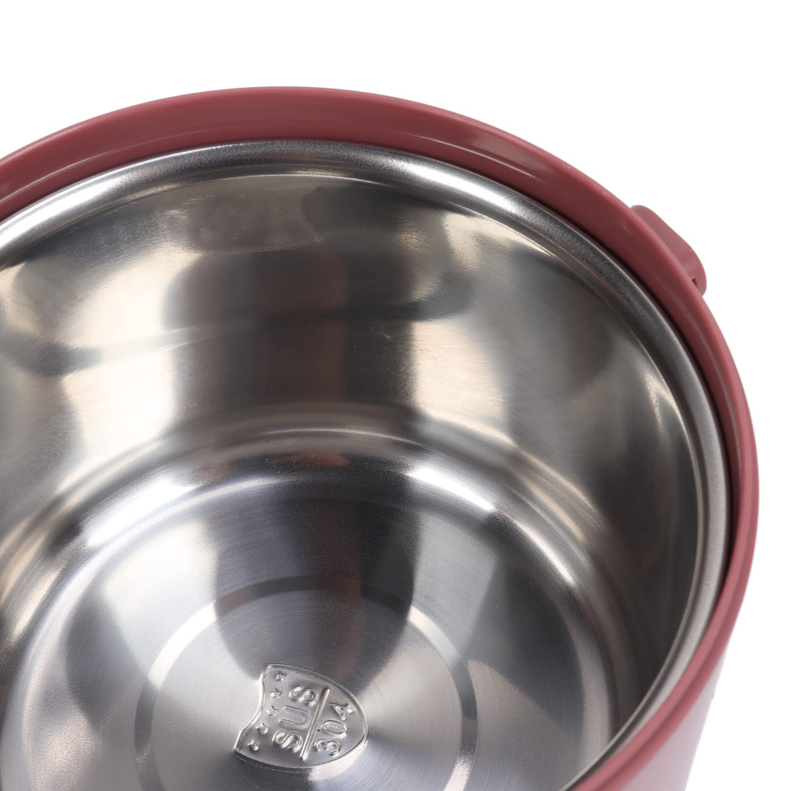 Cocoarm Termiczne Pudełko śniadaniowe, Pudełko śniadaniowe ze Stali Nierdzewnej o Pojemności 2200 Ml z 3 Odłączanymi Warstwami, Izolowane ze Stali Nierdzewnej 304, Szczelna Pokrywa do Podróży do
