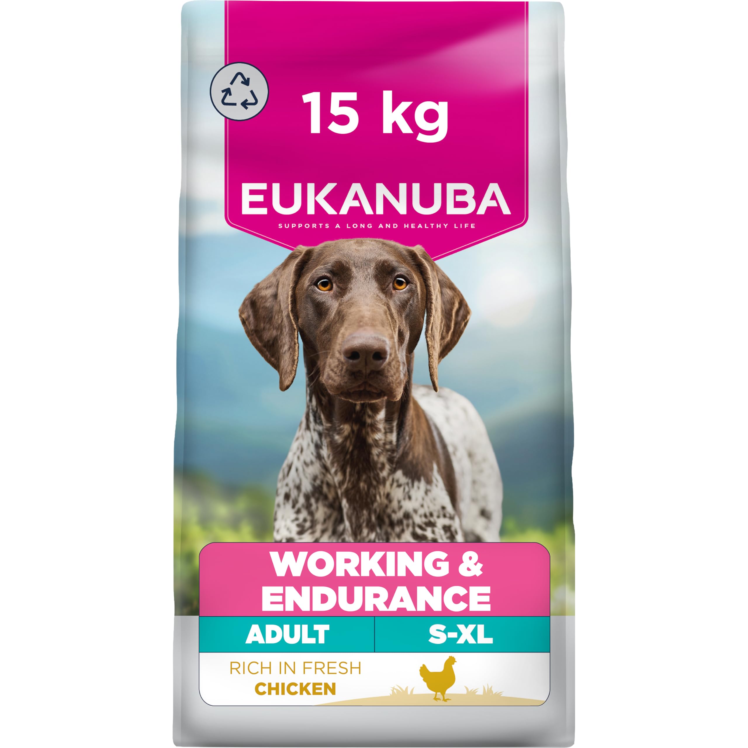 Eukanuba Adult Working & Endurance Dry Dog Food Chicken 15kg
