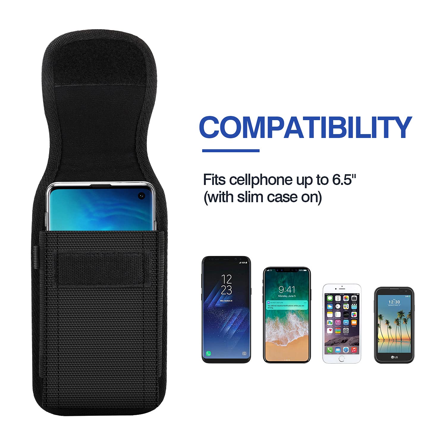 Fondina Da Cintura Universale Per Cellulare MOKO - Fino A 6,7 Pollici, Chiusura Magnetica - Foto 3