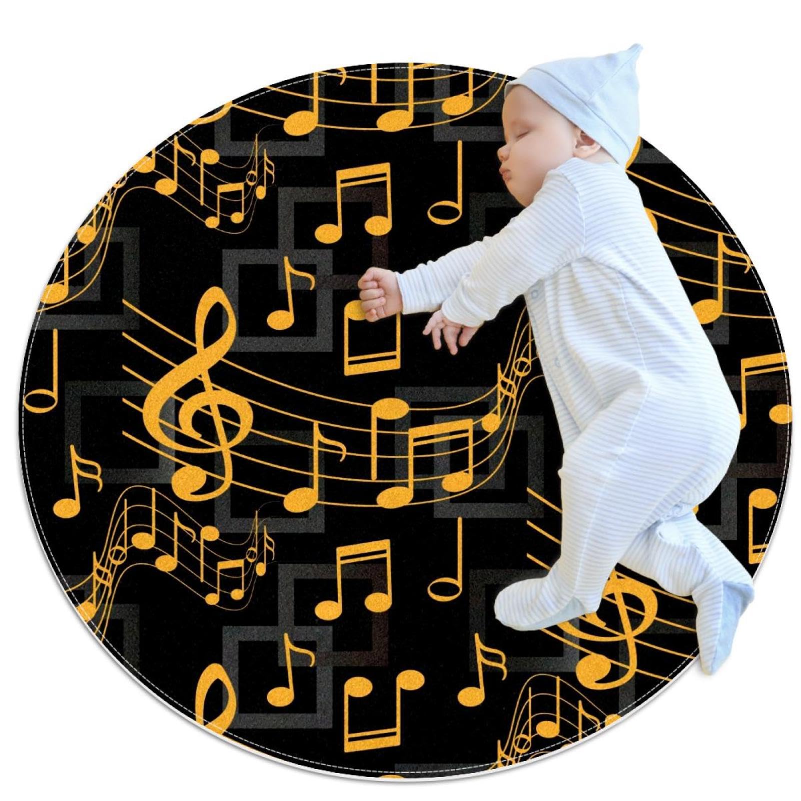 Tapis de salle de bain poétique jaune et noir pour chambre enfant
