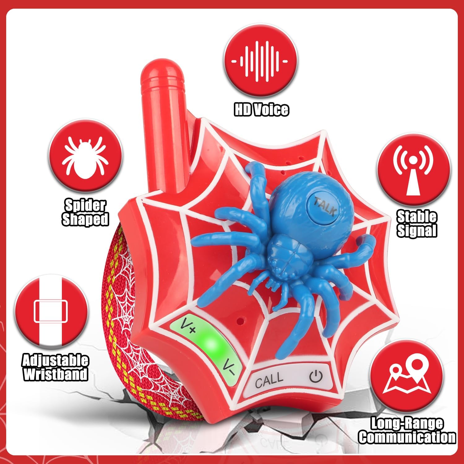 Walkie Talkies for Kids Boys Toys for Ages 3-12 Outdoor Girls Toy 3 4 5 6 7 8-10 Year Old Boy Birthday Gifts Long Range 2 Way Radio Hiking Camping Games Halloween Christmas Stocking Stuffers