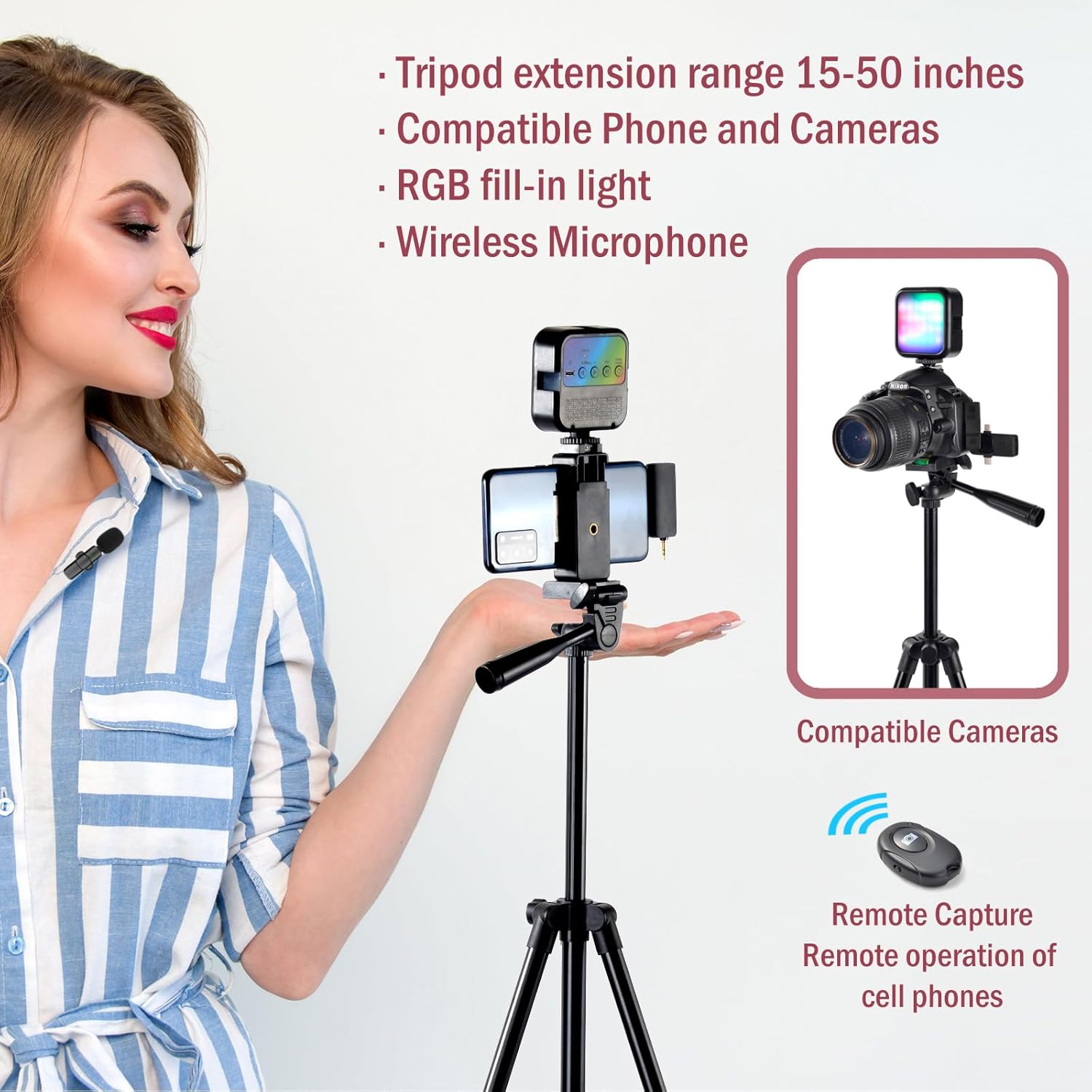 iPhone Vlogging Kit with Tripod, Wireless Togo Ubuy