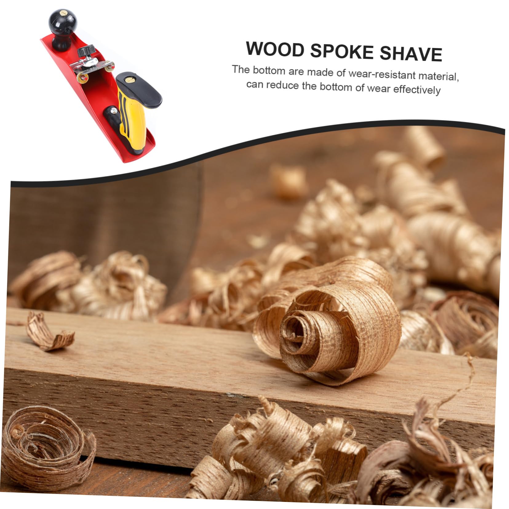 WOONEKY Spokeshave Do Drewna z Metalowym Ostrzem Narzędzie Ręczne Do Obróbki Drewna Dla Entuzjastów Majsterkowania z Materiałem Odpornym Zużycie