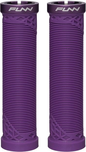 Funn Hilt Bicycle Handle Grip - Bike Grip with One Side Lock-On Clamp - Suitable for Mountain, Cross Bike, BMX Bicycle, Anti-Slip Rubber, Ultra Lightweight, Comfortable