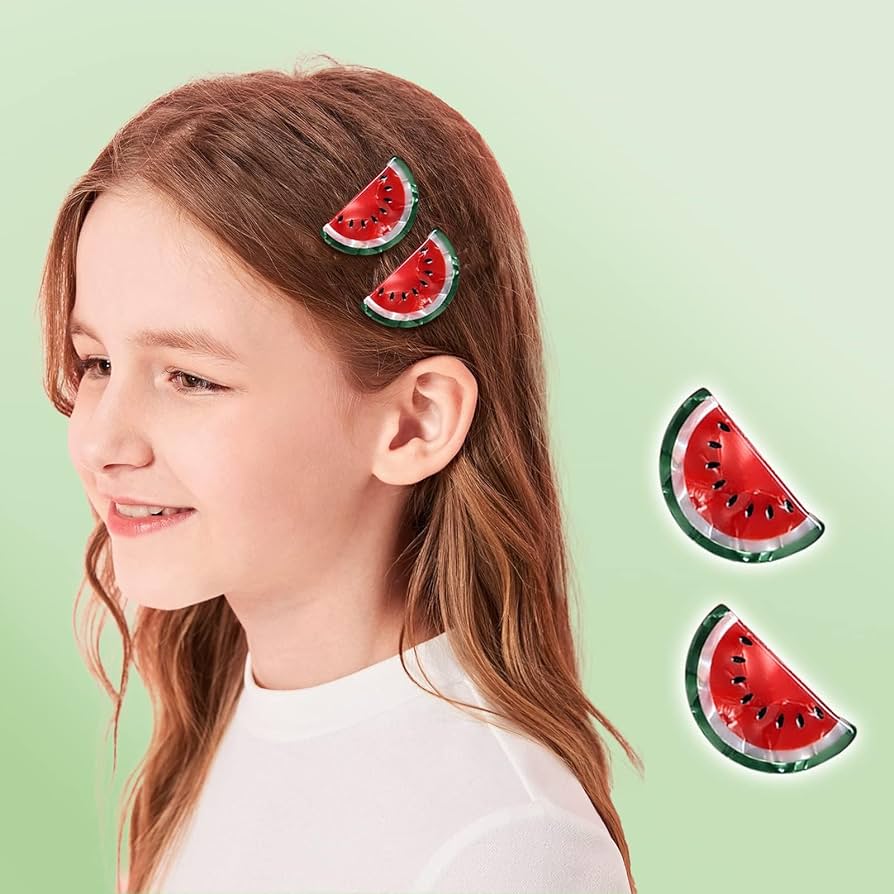 Amazon.co.jp: 女の子用ヘアクリップ2個 かわいいフルーツ