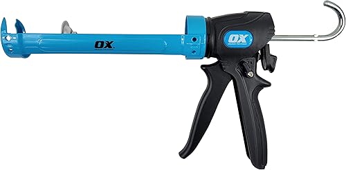 Miniatura 3 de OX TOOLS Pistola de calafateo Pro Dual Thrust de 29 onzas con relación de empuje ajustable de 241 o 121  Para cartuchos o tubos selladores y