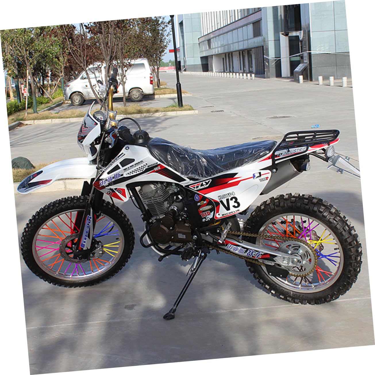 Happyyami Motorcycle Covers 72 Pcs for Bike Wheel Protection Durable and Lightweight Fit for Dirt Bike and Bicycles Random Color