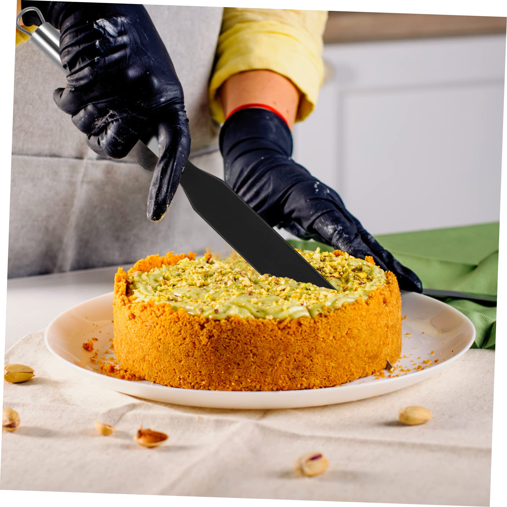 Juego de Espátula para Pasteles y Crepes de Acero Inoxidable, Herramienta para Hornear Reutilizable y Confiable para Alimentos, Utensilios Prácticos para Restaurante y Hotel
