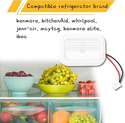 Miniatura 3 de Conjunto de módulo de luz LED para refrigerador W10695459, W10843353 compatible con whirlpool, kenmore, maytag, reemplaza W11126053, W11205083,