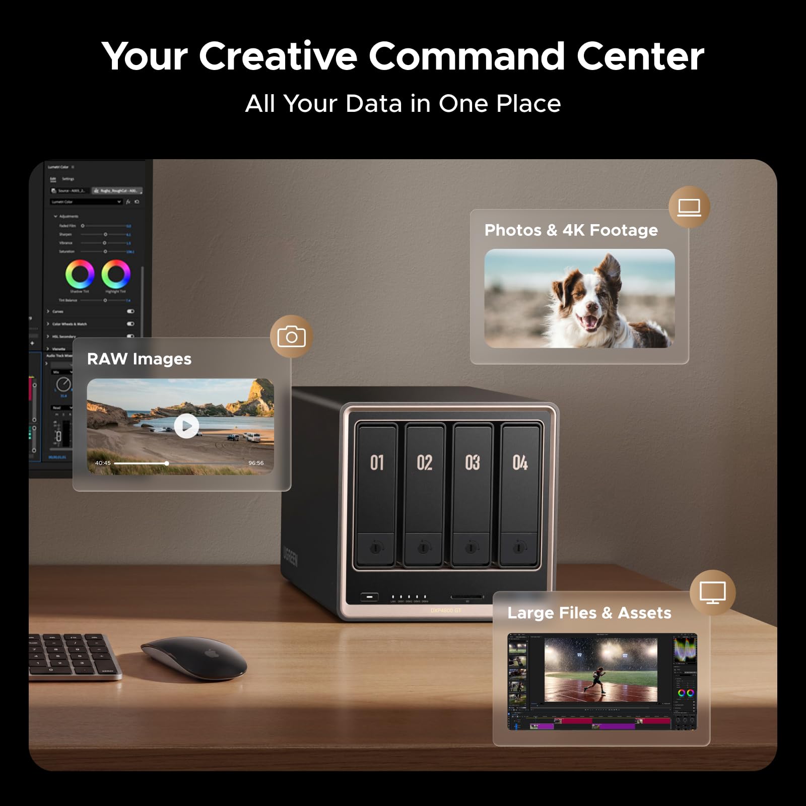 Asustor Lockerstor 10 AS6510T - 10 Bay NAS for Small Business (Diskless) | Intel Atom C3538 Quad-Core, Dual 10GbE + Dual 2.5GbE, 8GB DDR4, 2 M.2 NVMe SSD Slot, Enterprise Network Attached Storage product image 22