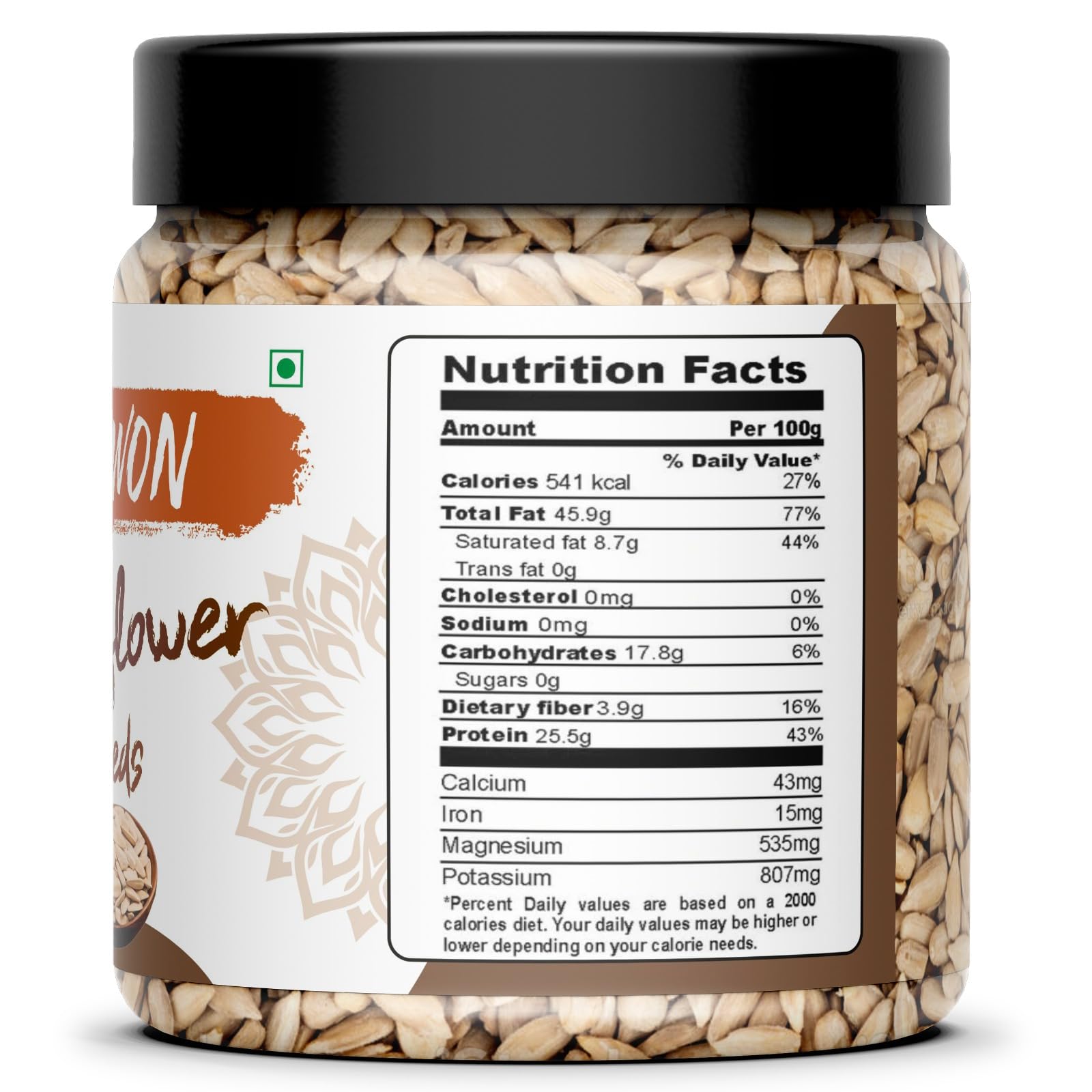 BEWON Premium Sunflower Seeds Nutrient-Rich Snack for Health & Flavor (250gm) | Raw Sunflower Seeds for Eating | Fibre Rich Food For Immunity Booster Diet 4