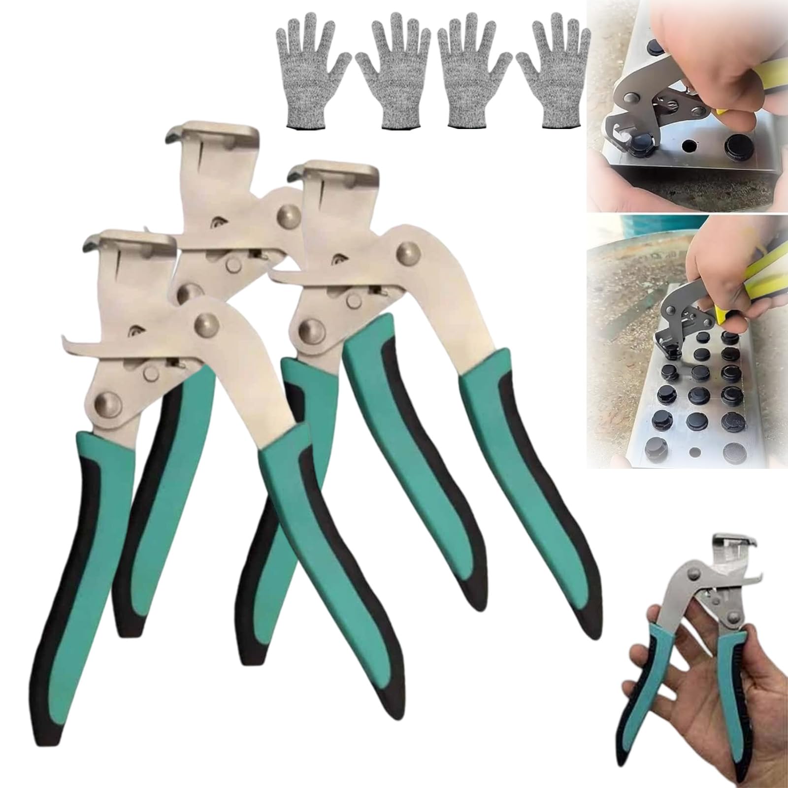 Pinzas Para Clip De Coche Y Herramientas De Desmontaje, Pinzas De Presión Automotrices Multifuncionales Eficientes Mejoradas, Pinzas De Presión Para Quitar Clips (3PCS)