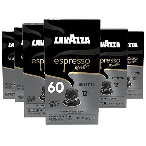 Lavazza Espresso Maestro Ristretto Aluminum Capsules Compatible with Nespresso* Original