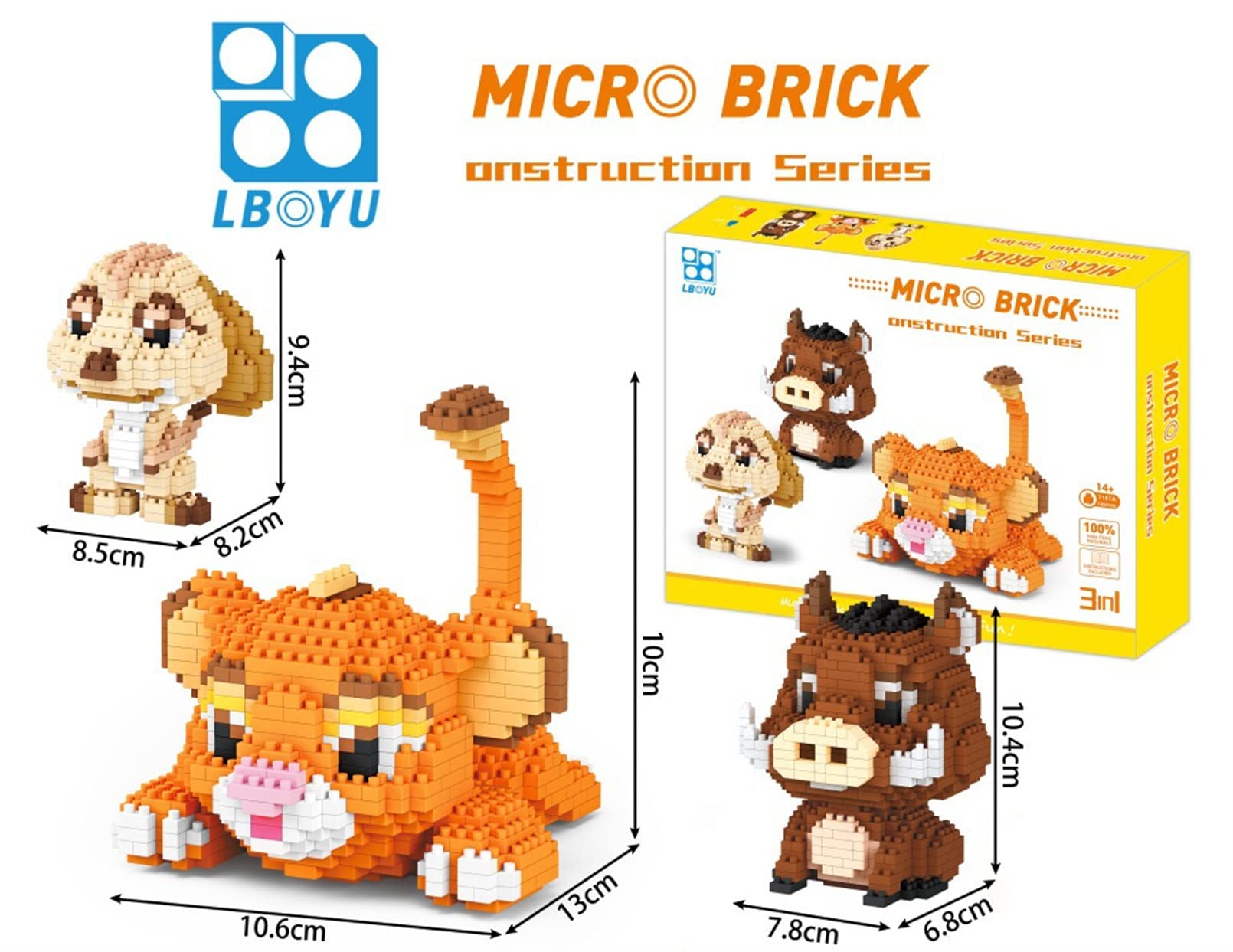 Mikro Bausteine Set – Mini Diamond Blocks, 3D-Modell Basteln Für Kinder Ab 9+ & Erwachsene, Fördert Kreativität & Feinmotorik