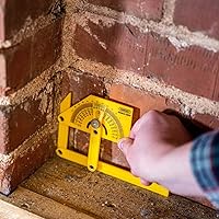 Vista 15 de General Tools 29 Transportador de plástico y Buscador de ángulo, Exterior, Interior, inclinada ángulos, 0 ° a 180 °