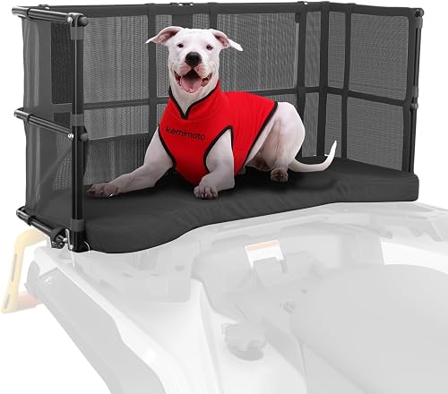 KEMIMOTO ATV Dog Carrier Seat, Heavy-Duty Four Wheeler Pet Seat